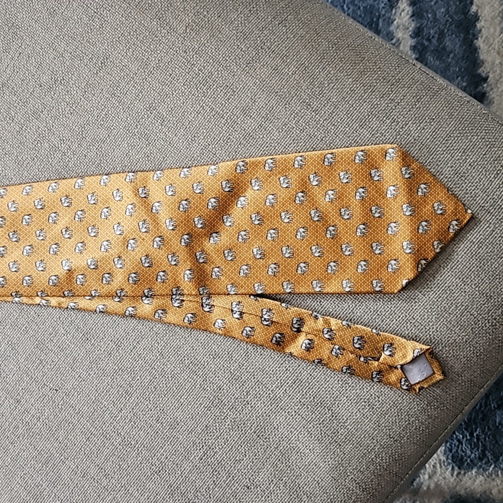 Vintage Millennium 2000 Year Elephant Tie Silk